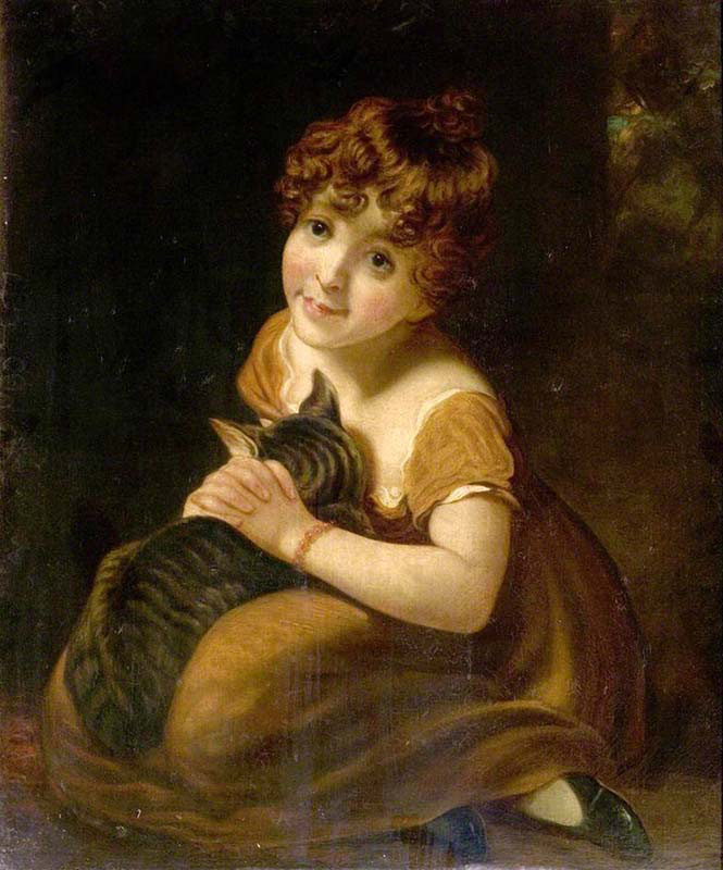 Girl with a Cat